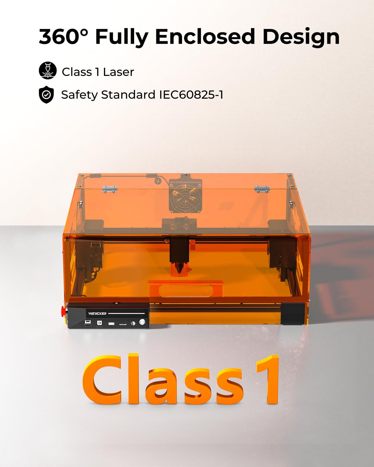 Woxcker L2 MAX 10W Enclosed Laser Engraver for Wood & Stainless Steel