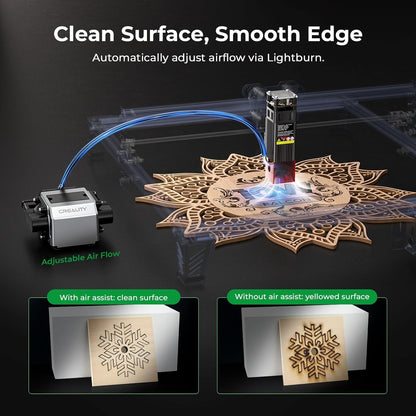 CREALITY FALCON 10W Laser Engraver with Air Assist & Rotary Roller