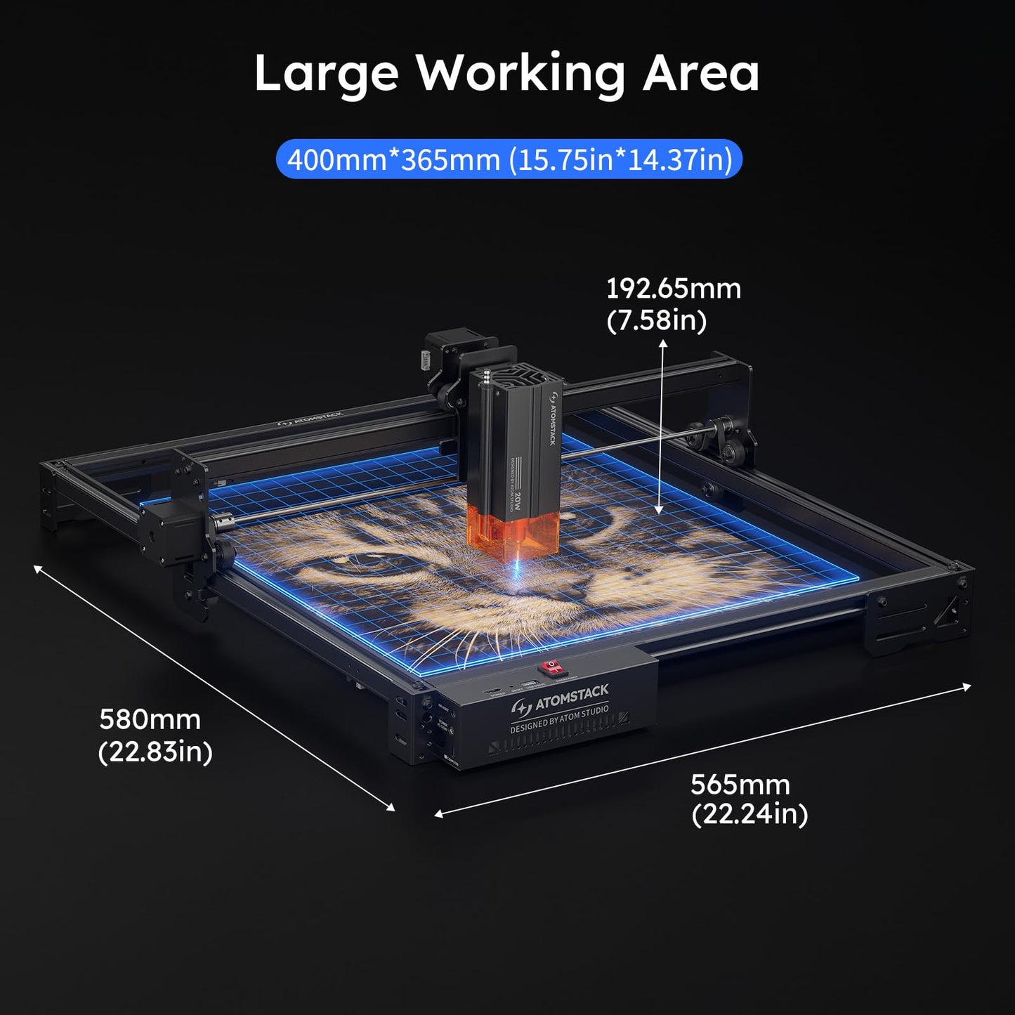 ATOMSTACK A20 PRO V2 20W Precision Laser Engraver for Creative Projects