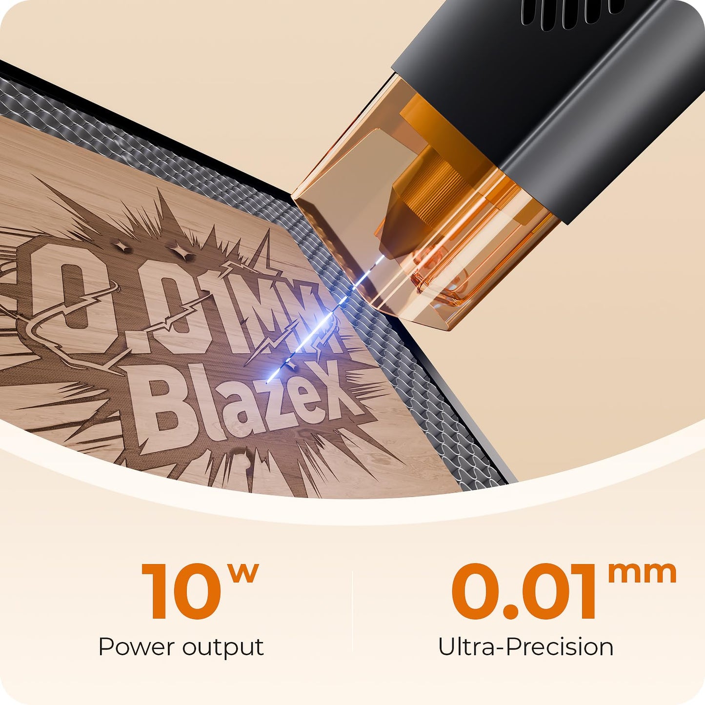 BlazeX M3 10W Beginner-Friendly Precision Laser Engraver with Enclosure