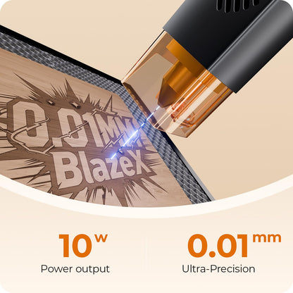 BlazeX M3 10W Beginner-Friendly Precision Laser Engraver with Enclosure