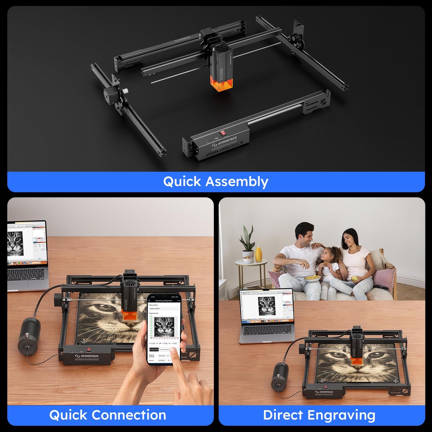 ATOMSTACK A20 PRO V2 20W Precision Laser Engraver for Creative Projects