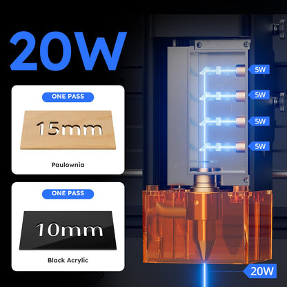 ATOMSTACK A20 PRO V2 20W Precision Laser Engraver for Creative Projects