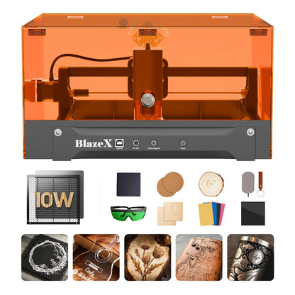 BlazeX M3 10W Beginner-Friendly Precision Laser Engraver with Enclosure